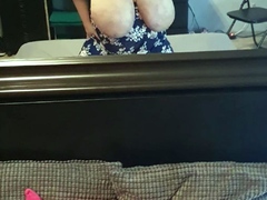 Hot amateur shakes her big boobs