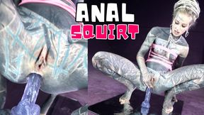 Tattooed Girl Fuck herself in the Mirror with Toys ANAL Play