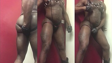 Leather Muscle Fetish Big Ass & BBC Wank Bust