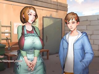 Taffy Tales: the Janitor Lady Exposes Herself on the Open in the College Campus - Movie scene twenty