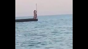 Blowjob on the beach in Jesolo (Italy)