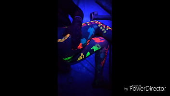 Blacklight anal foot toy