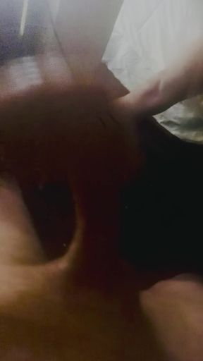 Stroking long thick cock thinking of Karlee Grey