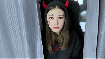 Devil Girl get Fuck on Halloween! Creamy