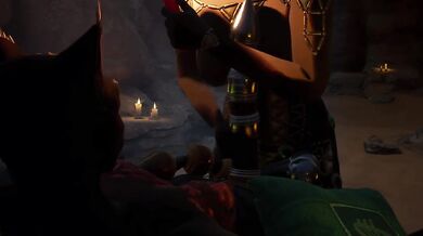 Furry lesbian strap-on sex with big ass domination and candle wax