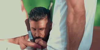 Hot bears provide steamy blowjob and anal scenes in a loud threesome