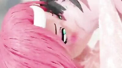 Big tits Asian anime girl takes on a massive anal load in 3D Hentai