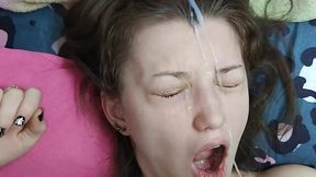 Russian girlfriend gets lots of vivid cumshots in an amateur compilation.