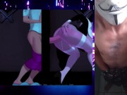 Talk virgin perverted single man: you got your big dick friend cumming for a Busty Hentai doll