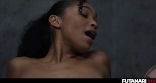 Prison guard fucks blonde inmate after futa transformation huge facial creampie covered in cum