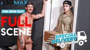 Inked Up Delivery Hunk Delivers His Load To Horny Client - FULL SCENE