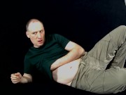 Kudoslong strips for the camera and shows his small flaccid shaved cock