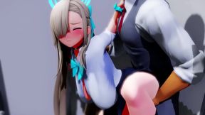 Big-Tit Angel Warrior Gives Oral Pleasure for Sweet Game Paizuri Orgasm