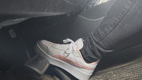 Driving in Pumas and Skinny Jeans