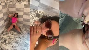 twerking in my tight pink dress before getting fucked hard in doggystyle – american milf sucks & rides