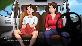 Mom and tenant share a steamy moment in the car.