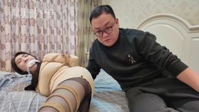 Watch lawyer Feng Bound in Uncensored POV - BDSM Lawyer Action!