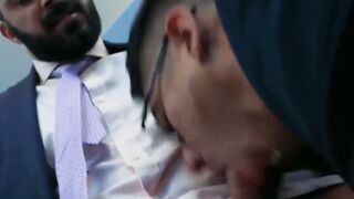 PlayingMen.com - Elegant men bang each other's asses after hard day at work with deep