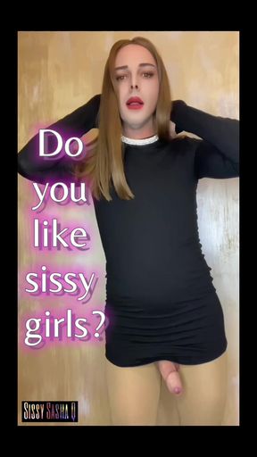 Sexy sissy Sasha Q