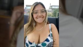 Latina hot MILF shows me her boobs
