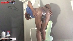 *premium* asspussy cowboy angle 5of7 - my hole is destroyed balls deep on this huge dildo - ass monkey - dj buttpussy