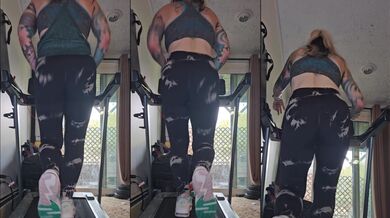 POV Watching Her Ass While She Runs on the Treadmill