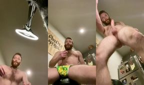 Ginger stud gets choked by thick cumshot online