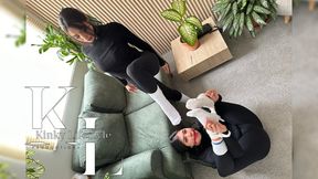 Simona Tied to be Foot Dominated by Mara