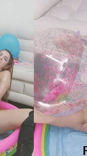 Free+pee Naked Inflatable 12" Wet Game