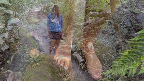 muddy foot licking toe sucking