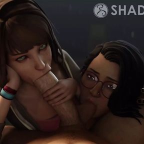 Max &amp; Alex Tag Team A Big Cock (Life is Strange)