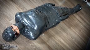 Mummified Bella Sucks on Huge Dirty Panties as a Helplessly Cocooned Captive with Bella Madysin - 1080