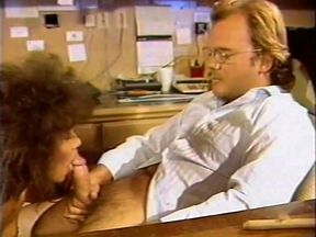 Four eyed stud drills haired kitty of ebony whore on table edge