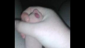 Solo BBW Shemale hand job