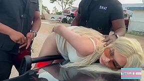 Monster Bbc Police Officers Spitroast A Cute Blond Ts