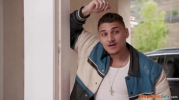 My stepdaughter watches me fuck her bf