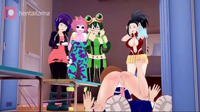 (My Hero Academia) Deku Fucks Class A Girls