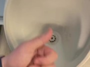 Compilation Of wanking in public toilets and pissing big cumshots
