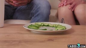 Busty Latina MILF Catherine Knight deepthroats and gets anally pounded
