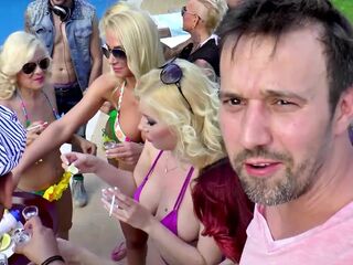 Titus Pool Party two - Juicy Strumpets Get Drilled Hard in the Pool Fuckfest