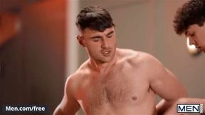 Men Dante Colle Masturbates Near Michael & His GF In The Movie Theater While They Are Watching Him