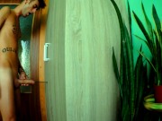Extreme sounding twink, cumshot on the floor