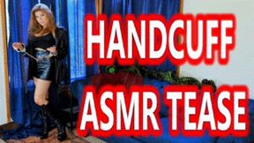 Handcuff ASMR Tease - Candle Boxxx Female Domination Handcuffs and Shackles Cock Tease Handcuff Fetish Shackles Fetish Leather Fetish Femdom POV HDWMV