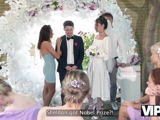 VIP4K. Bride was screwed hard and got anal creampie during the time that guests were watching