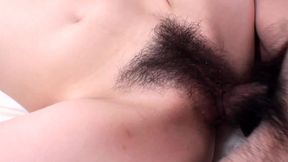 Japanese Hairy Pussy Takes a Nice Cock!