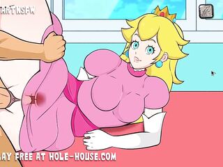 Peach getting drilled and creampied groaning climax manga in multiple poses