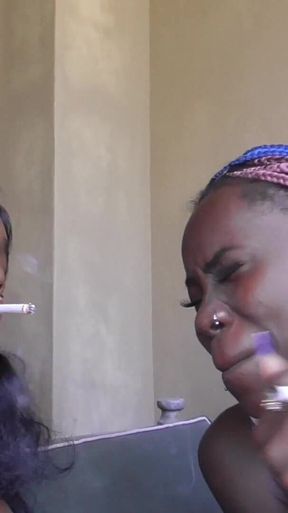 Ebony Girls Smoking