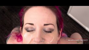 alt babe gets covered in cum ft lady lazarus and itsthebeast