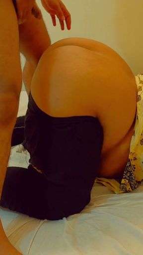 The Hot Saudi MILF Huge Stepmom Fucked By Stepson In Hotel - When Stepmom gets hot Saw Stepson masturbate (ARAB TABOO)   Clip 1