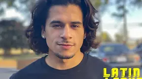 Long-haired bottom Armond Rizzo rids cock in POV